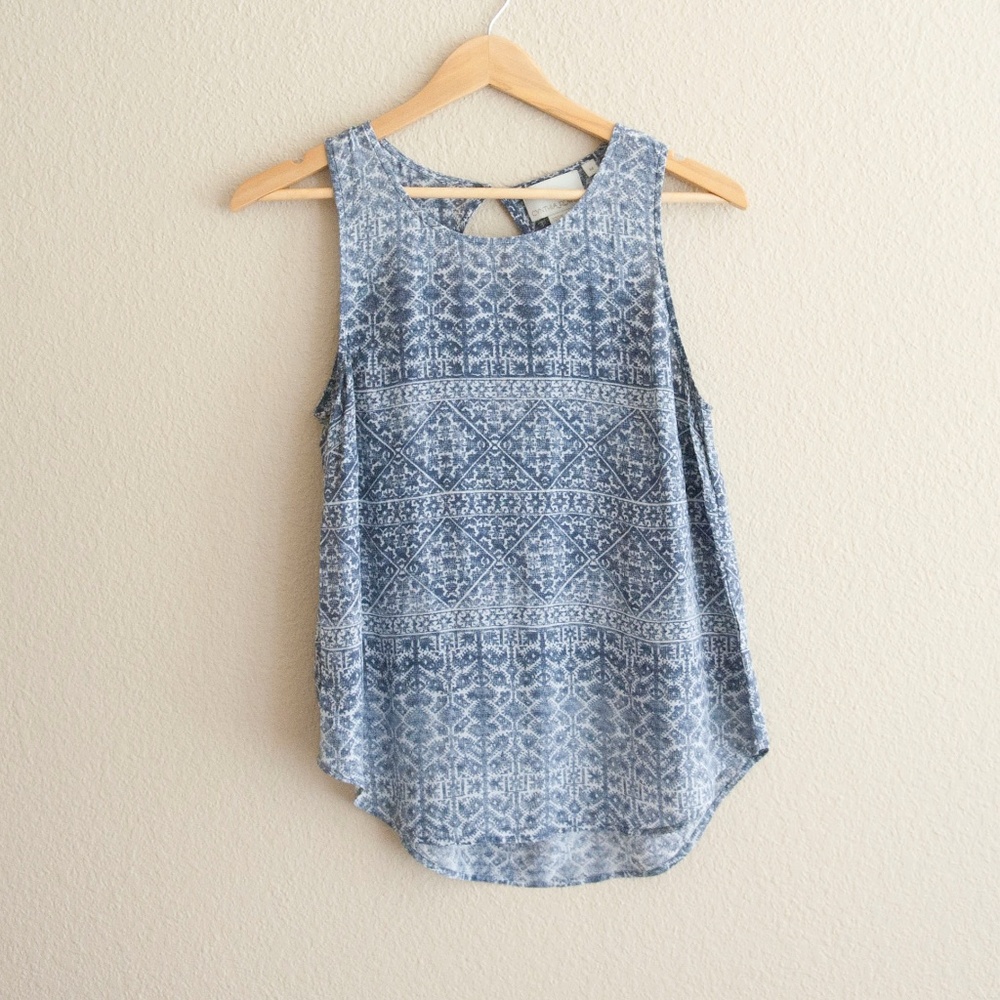 Cynthia Rowley Silk Tank Boho Coachella Festival